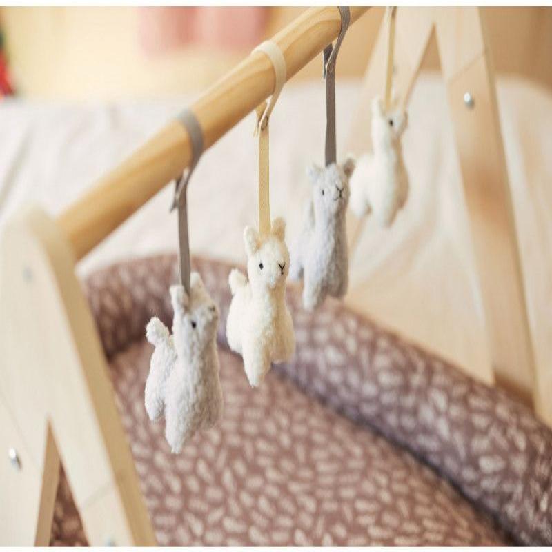 4 Jouets Suspendus En Bois Pour Arche De Bébé - Éveil Sensoriel, Adaptés Aux Poussettes, Sièges Auto Et Portiques