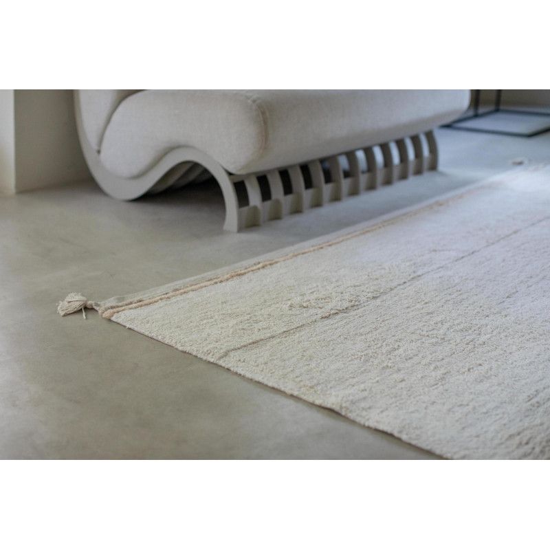 Tapis Coton Lavable Bloom Natural par Lorena Canals - 200 x 300 cm