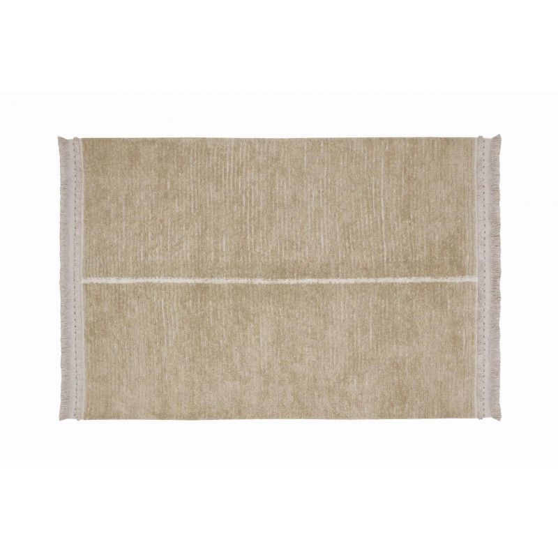 Tapis Coton Lavable Reversible Duetto Sage par Lorena Canals - 140 x 200 cm
