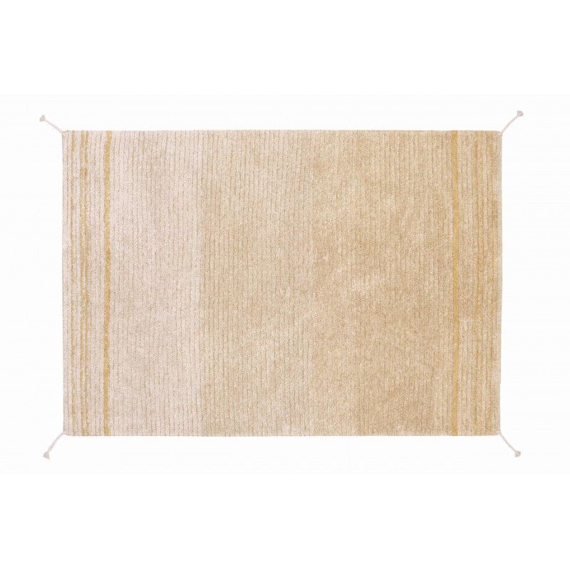 Tapis Coton Lavable Reversible Twin Ambre par Lorena Canals - 170 x 240 cm