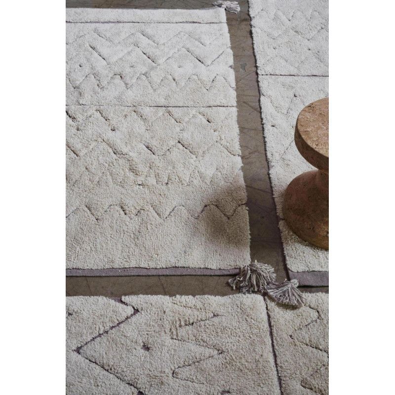 Tapiscycled Tapis Coton Lavable Azteca par Lorena Canals - 140 x 200 cm