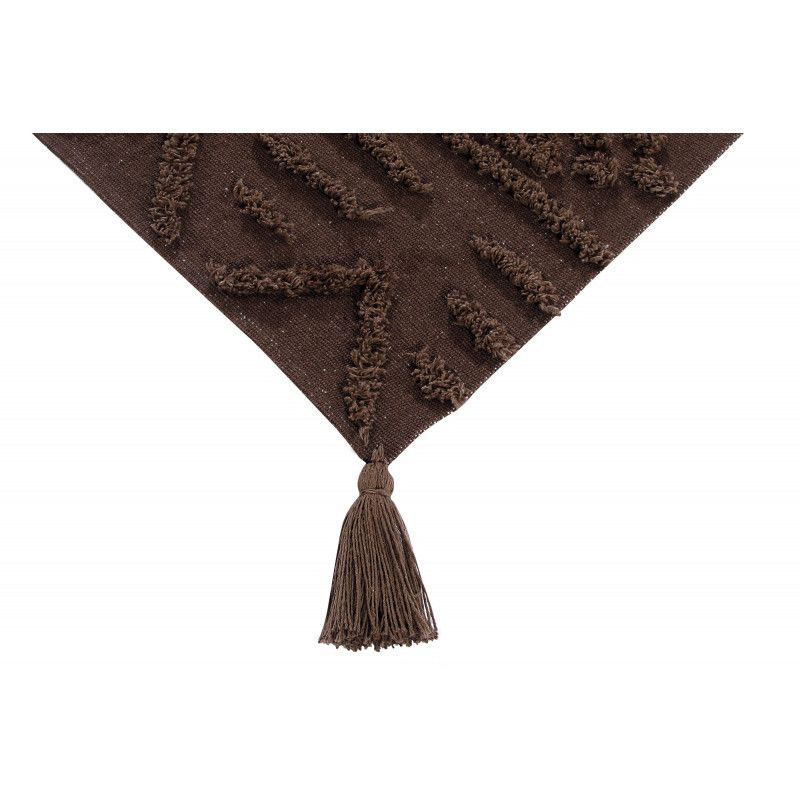 Tapis Coton Tribu Soil Brown par Lorena Canals - 140 x 200 cm