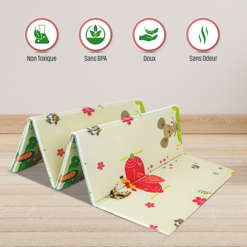 Tapis De Jeu Licorne Arc-en-ciel Pour Enfants - Dimensions 160x230 Cm, épaisseur 13 Mm, Doux Et Chaud, Adapté Au Chauffage Au Sol - 9