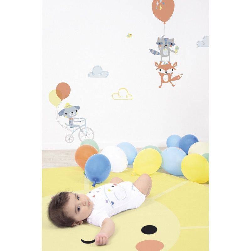 Tapis Coton Emoji Sun par Lilipinso