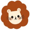Tapis Coton Tiny Lion par Lilipinso