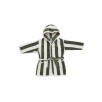 Peignoir 3-4 ans Stripe Éponge Vert Cendré GOTS Peignoir 3-4 ans Stripe Éponge Vert Cendré GOTS