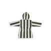 Peignoir 3-4 ans Stripe Éponge Vert Cendré GOTS Peignoir 3-4 ans Stripe Éponge Vert Cendré GOTS
