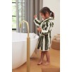 Peignoir 3-4 ans Stripe Éponge Vert Cendré GOTS Peignoir 3-4 ans Stripe Éponge Vert Cendré GOTS