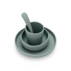 Coffret de table bébé Silicone Vert Cendré (4pcs)