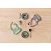 Coffret de table bébé Silicone Vert Cendré (4pcs)