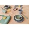 Coffret de table bébé Silicone Gris Tempête (4pcs)