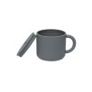 Gobelet à goûter avec couvercle Silicone Gris Tempête