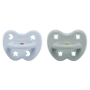 Tétine physiologique caoutchouc naturel 3-36 mois - Bleu et Gris (2pcs) Tétine physiologique caoutchouc naturel 3-36 mois - Bleu et Gris (2pcs)