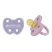 Tétine physiologique caoutchouc naturel 3-36 mois - Violet et Rose (2pcs) Tétine physiologique caoutchouc naturel 3-36 mois - Violet et Rose (2pcs)