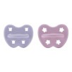 Tétine physiologique caoutchouc naturel 3-36 mois - Violet et Rose (2pcs) Tétine physiologique caoutchouc naturel 3-36 mois - Violet et Rose (2pcs)