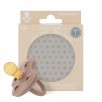 Tétine ronde caoutchouc naturel 3-36 mois Beige - Boite unitaire