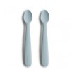 Lot de 2 cuillères silicone bleu