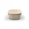 Lot de 2 bols carrés Mushie Ivoire Lot de 2 bols carrés Mushie Ivoire