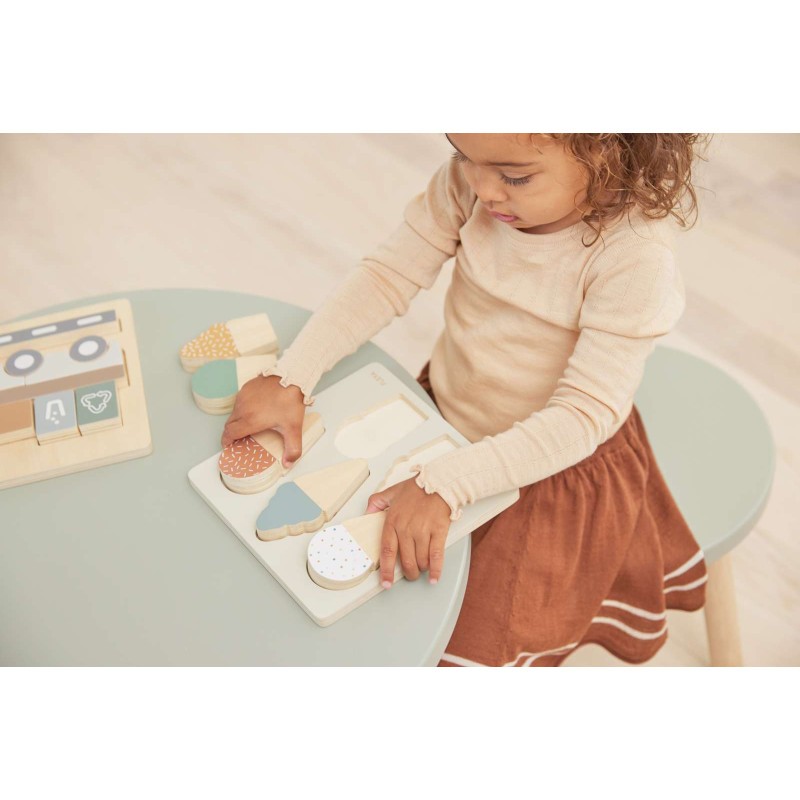Puzzle glace en bois