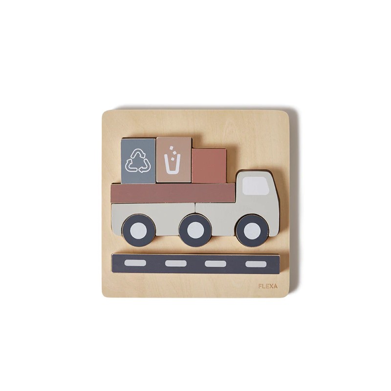 Puzzle camion en bois