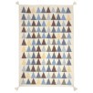 Tapis kilim TRIANGLES - Bleu - M Tapis kilim TRIANGLES - Bleu - M