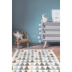 Tapis kilim TRIANGLES - Bleu - M Tapis kilim TRIANGLES - Bleu - M