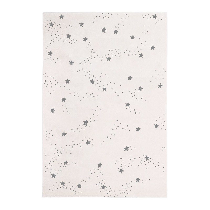 Tapis enfant CONSTELLATION D'ETOILES - Gris - M