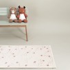 Tapis enfant CONSTELLATION D'ETOILES - Rose - M
