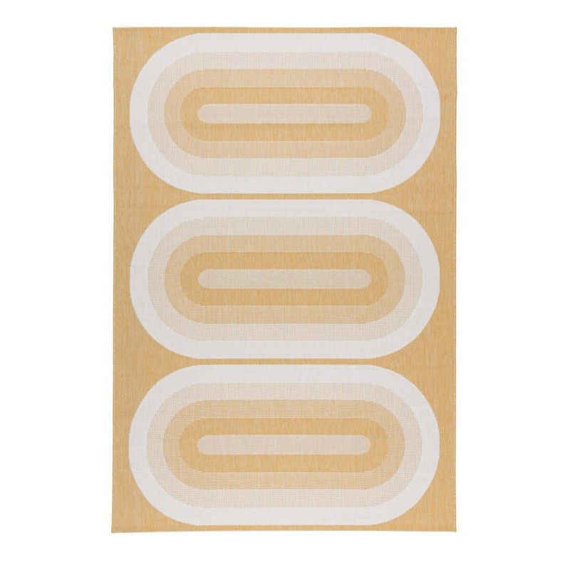 Tapis intérieur extérieur ELLIPSE vert jaune 160 cm x 230 cm