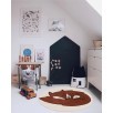 Tapis rond enfant FAMILLE RENARD - 120 cm x 120 cm
