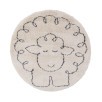 Tapis shaggy rond enfant PETIT MOUTON