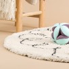 Tapis shaggy rond enfant PETIT MOUTON