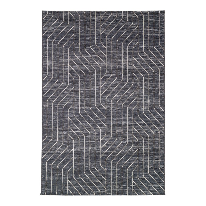 Tapis intérieur extérieur RYTHM - Bleu marine - M