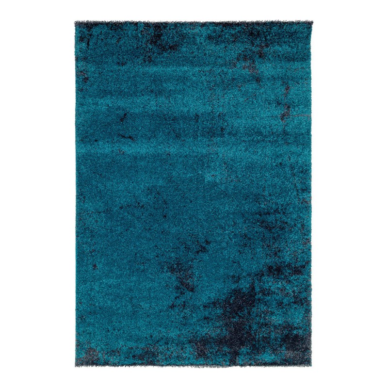 Tapis Vintage délavé - Bleu paon - L