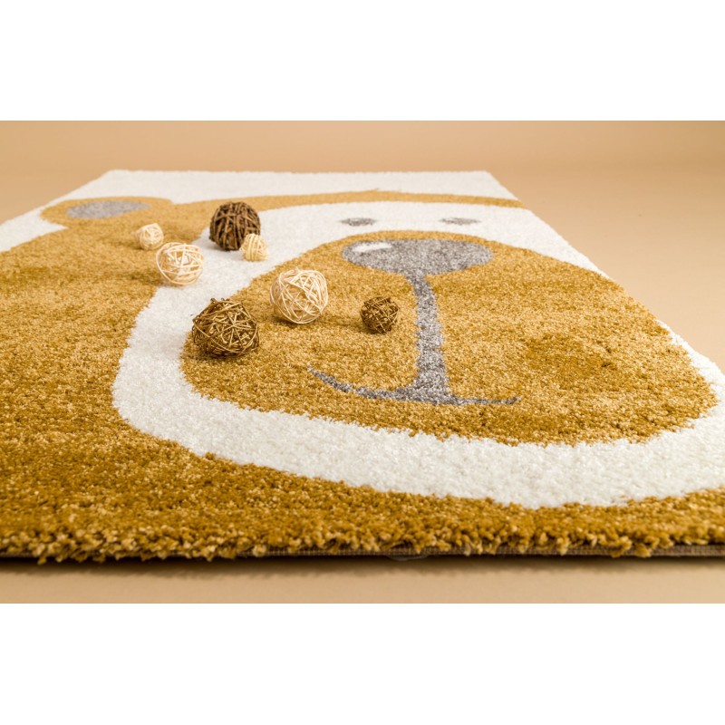 Tapis enfant OURSON - Miel - S