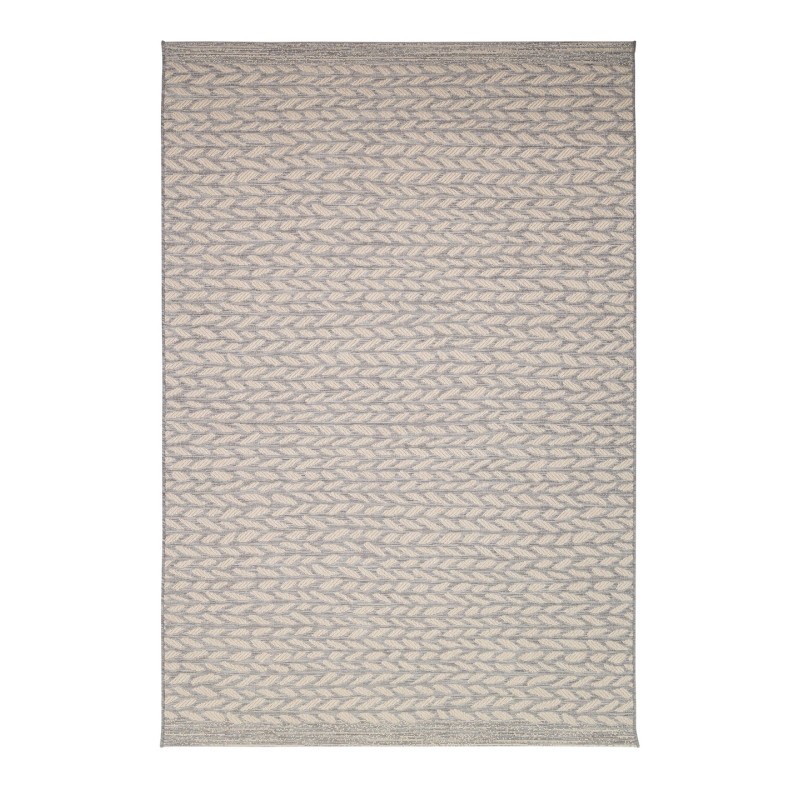 Tapis intérieur extérieur LEAVES - Gris - M