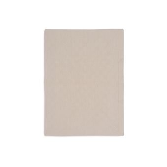 Couverture Berceau 75x100cm Check Knit - Oatmeal