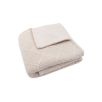 Couverture 100x150cm Check Knit - Oatmeal/Teddy Fleece Couverture 100x150cm Check Knit - Oatmeal/Teddy Fleece