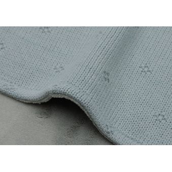 Couverture 100x150cm Cosy Knit - Sea Green/Velvet
