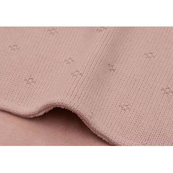 Couverture 100x150cm Cosy Knit - Wild Rose/Velvet