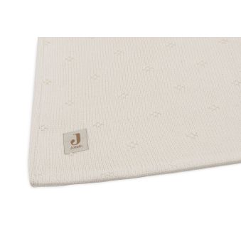 Couverture 100x150cm Cosy Knit - Ivory/Velvet