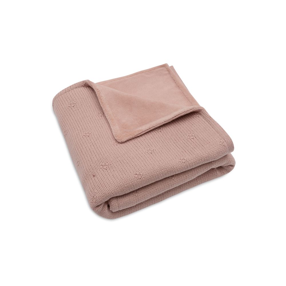 Couverture Berceau 75x100cm Cosy Knit - Wild Rose/Velvet