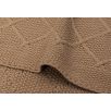 Couverture 100x150cm Check Knit - Biscuit