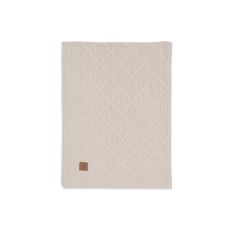 Couverture 100x150cm Check Knit - Oatmeal