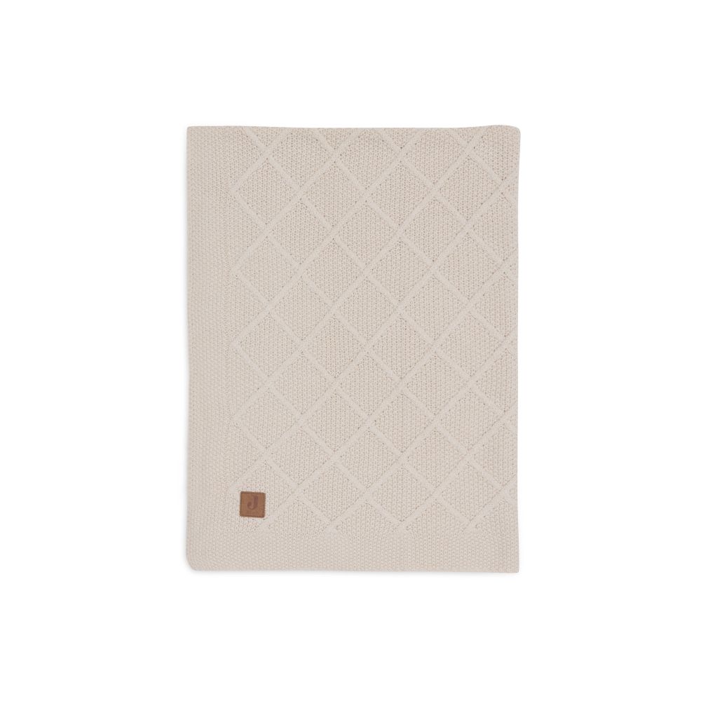 Couverture 100x150cm Check Knit - Oatmeal