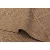 Couverture Berceau 75x100cm Check Knit - Biscuit
