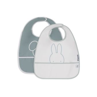 Bavoir imperméable Miffy Peekaboo - Sea Green - 2 Unités
