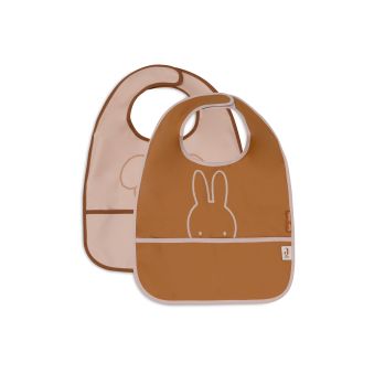 Bavoir imperméable Miffy Peekaboo - Wild Rose (2pack)