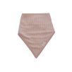 Bavoir Bandana Velvet Rib - Wild Rose/Ivory - 2 Unités