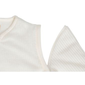 Gigoteuse avec Manches Amovibles 70cm Rib - Ivory